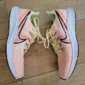 Nike Peach and Lime Athletic Shoes